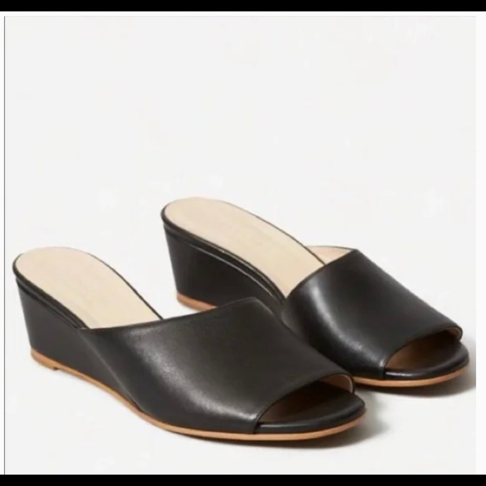 NEW- Everlane Leather Wedge Sandal